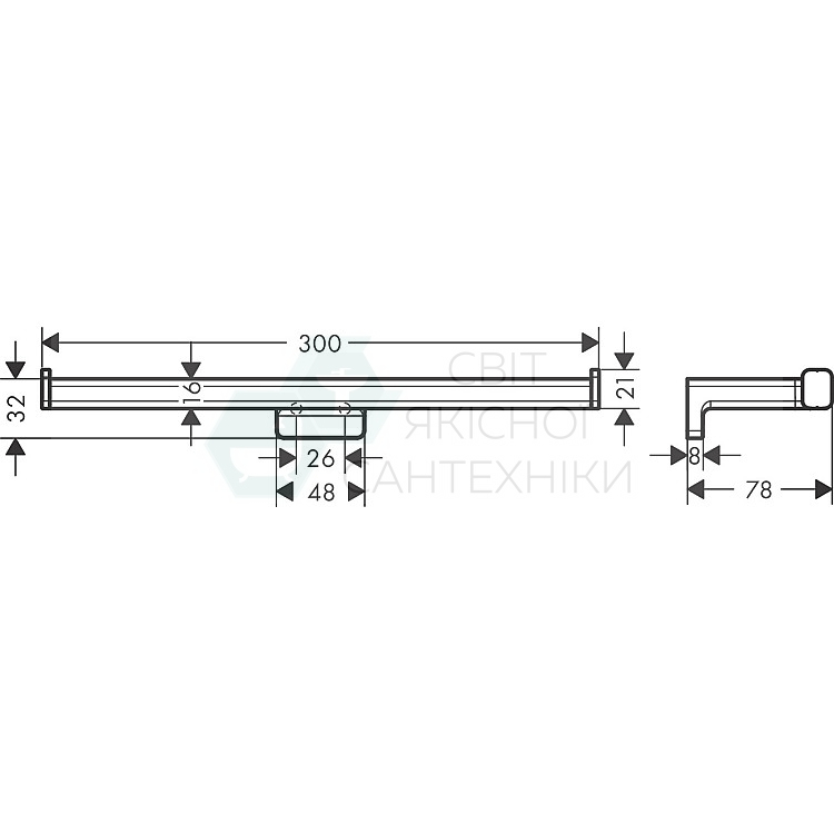 Купити Тримач паперу подвійний Brushed Bronze Hansgrohe Addstoris ...
