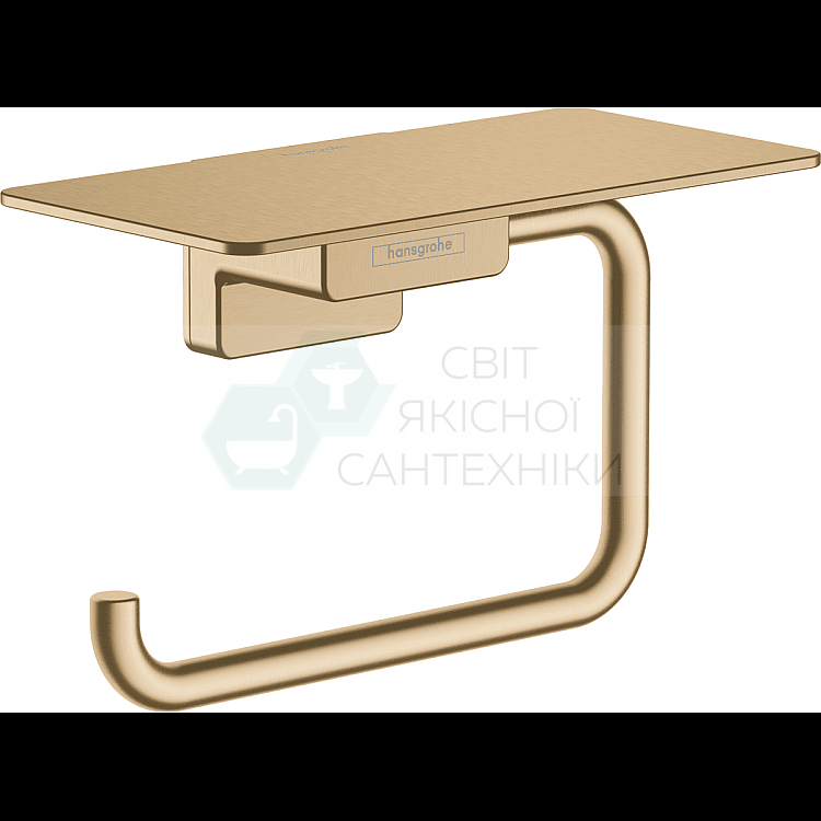 Купити Тримач паперу з полицею Brushed Bronze Hansgrohe Addstoris ...