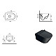 Унітаз підвісний CATALANO ZERO 35x55 1VS55NRNS матовий чорний