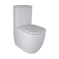 Унитаз-компакт Qtap Robin Ultra Quiet безободковый с сиденьем Soft-close QT13226089AW