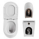 Унітаз підлоговий Qtap Robin Ultra Quiet безобідковий з сидінням Soft-close QT13223381AW