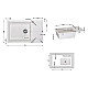 Кухонна мийка Lidz 781x510/200 WHI-01 LIDZWHI01781510200 білий
