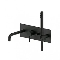 Чёрный смеситель для ванны Paffoni Light LIG 001 NO