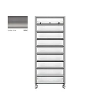 Рушникосушка водяна Terma Diamond 1120x400 WGDIM112040KMAVSX, сірий металік