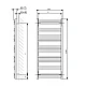 Полотенцесушитель электрический Terma Jade MK 1149x500 WLJMK114050KCROE8MOAU, хром