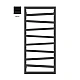 Рушникосушка електрична TERMA ZIGZAG 1070x500 WLZIG107050KIHEE8TS1D, чорний