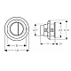 Пневматическая кнопка смыва Geberit 116.050.11.1