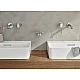 Смеситель для умывальника GROHE Essence M-Size на 2 отверстия, суперсталь, 29192DC1