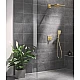 Прихована душова система GROHE Grohtherm SmartControl з Rainshower SmartActive 310 Cube, золото матове, 34864GN0