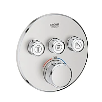 Термостат GROHE Grohtherm SmartControl прихованого монтажу на 3 виходи, суперсталь, 29121DC0