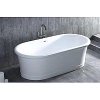 Ванна окремостояча WGT CLOE Light 1790x890, Water Composite, білий глянець