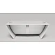 Ванна отдельностоящая WGT DEA WALL Light 1630х820, Water Composite, белый глянец
