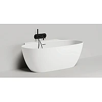 Ванна окремостояча пристінна WGT FIORE WALL Light 1780х920, Water Composite, білий глянець