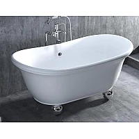 Ванна окремостояча WGT Palla Light 1700x910, Water Composite, білий глянець