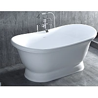 Ванна окремостояча WGT PIETRA Light 1740x905, Water Composite, білий глянець