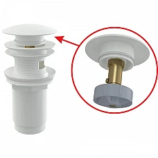 Донний клапан click/clack ALCA PLAST A392B білий