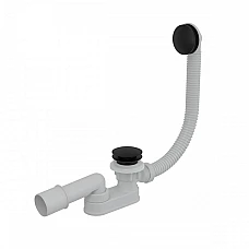 Черный сифон для ванны Alca Plast click/clack A507BLACK-100