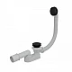 Черный сифон для ванны Alca Plast click/clack A507BLACK-80