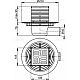 Душевой трап ALCA PLAST 105x105/50 мм APV101