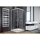 Душевая кабина квадратная Besco Modern 90x90x185 прозрачное стекло, профиль хромированный