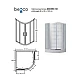 Душевая кабина полукруглая Besco Modern 90x90x165 матовое стекло, профиль хромированный