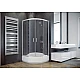 Душевая кабина полукруглая Besco Modern 90x90x165 матовое стекло, профиль хромированный