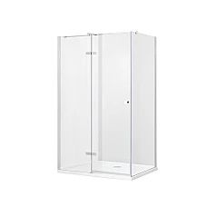 Душова кабіна прямокутна BESCO PIXA 120x90x195 ліва: скло прозоре, профіль хромований