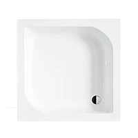 Душовий піддон квадратний BESCO ARES 80х80х15/25 см + ноги