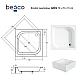 Душевой поддон квадратный BESCO ARES 70х70х15/25 см + ноги