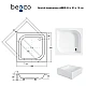 Душевой поддон квадратный BESCO ARES 80х80х15/25 см + ноги