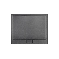 Душовий піддон квадратний BESCO Axim Stone Effect 90x90 + сифон