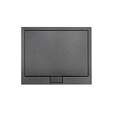 Душовий піддон квадратний BESCO Axim Stone Effect 90x90 + сифон