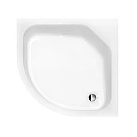 Душовий піддон напівкруглий BESCO DIPER 80x80 + ноги
