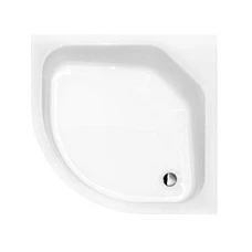 Душовий піддон напівкруглий BESCO DIPER 80x80 + ноги