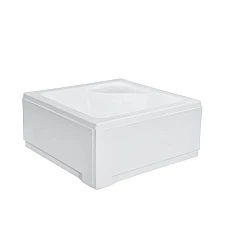 Душовий піддон квадратний BESCO IGOR 80х80х24/35 см із сидінням + ноги