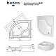 Душовий піддон BESCO MAXI L 100x80х24/35 + ноги