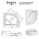 Душовий піддон BESCO MAXI R 120x85х24/35 + ноги