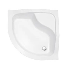 Душовий піддон напівкруглий BESCO OLIVER 80Х80Х15/25 + ноги