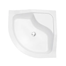 Душовий піддон напівкруглий BESCO OLIVER 90Х90Х21/28 II + ноги