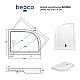 Душовий піддон BESCO SATURN R 100х80х4/14 см