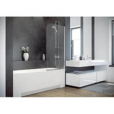 Штора на ванну BESCO Ambition -1S 75х130 хромированная