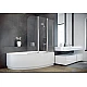 Штора на ванну BESCO Ambition -3S 123х140 хромована