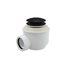 Сифон для ванны Besco клик-клак черный матовый