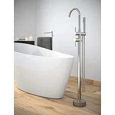 Змішувач окремостоячий для ванни BESCO ILLUSION хром