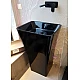 Чорний окремостоячий умивальник BESCO ASSOS 41х52