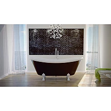 Ванна отдельностоящая BESCO AMELIA 190x77 на белых ножках