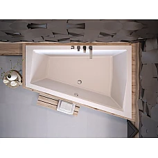 Ванна акрилова BESCO INTIMA DUO SLIM 170x125 (соло) без ніг