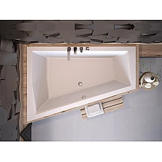 Ванна акриловая BESCO INTIMA DUO SLIM 180x125 (соло) без ног