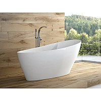 Ванна отдельностоящая BESCO KEYA 165x70 с сифоном клик-клак