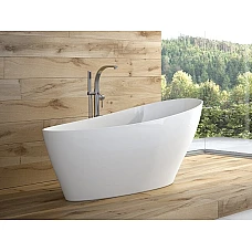 Ванна окремостояча BESCO KEYA 165x70 з сифоном клік-клак